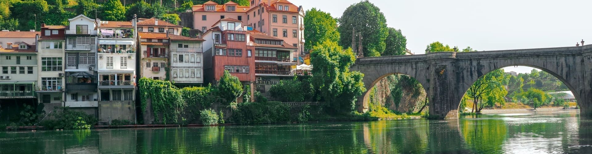 Sunset landscape near Amarante, PT