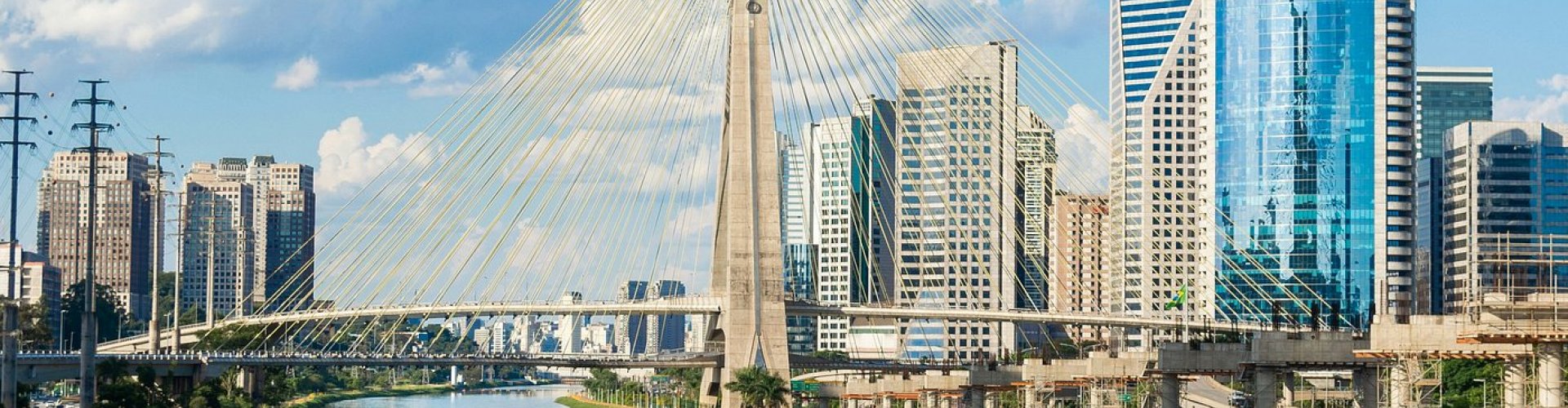 Sunset road near Sao Paulo