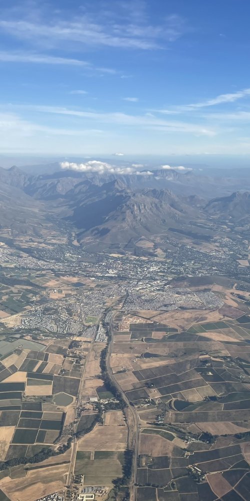 Scenic drive near Stellenbosch, ZA