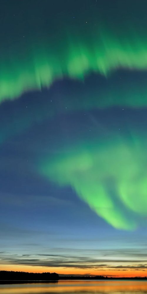 Scenic drive near Oulu, Finland