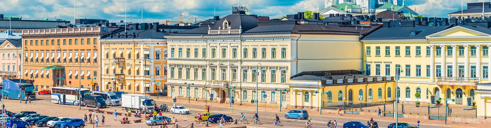Scenic Finnish road trip landscape