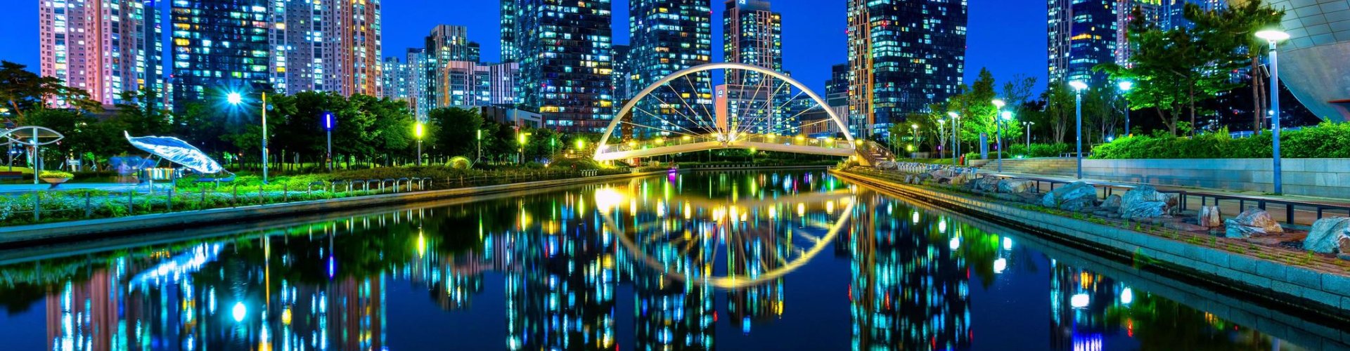 Driving through scenic Incheon area