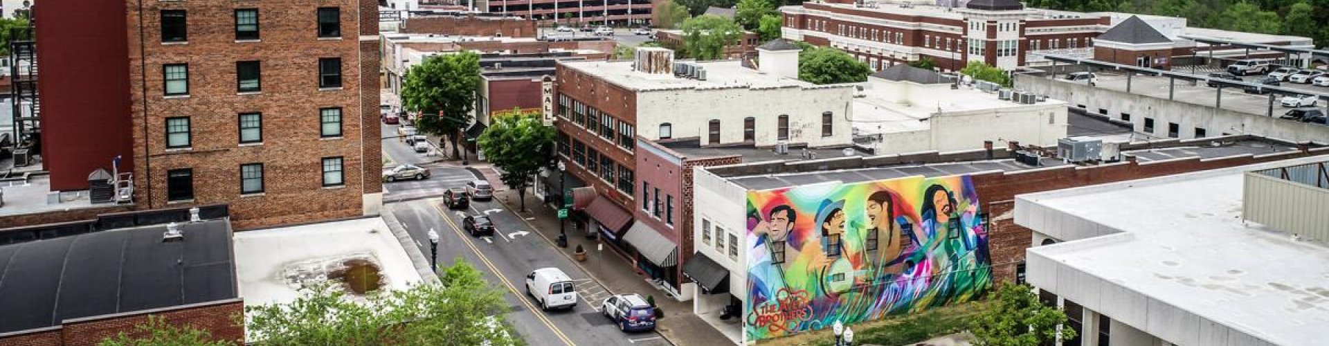 Scenic road near Concord, NC