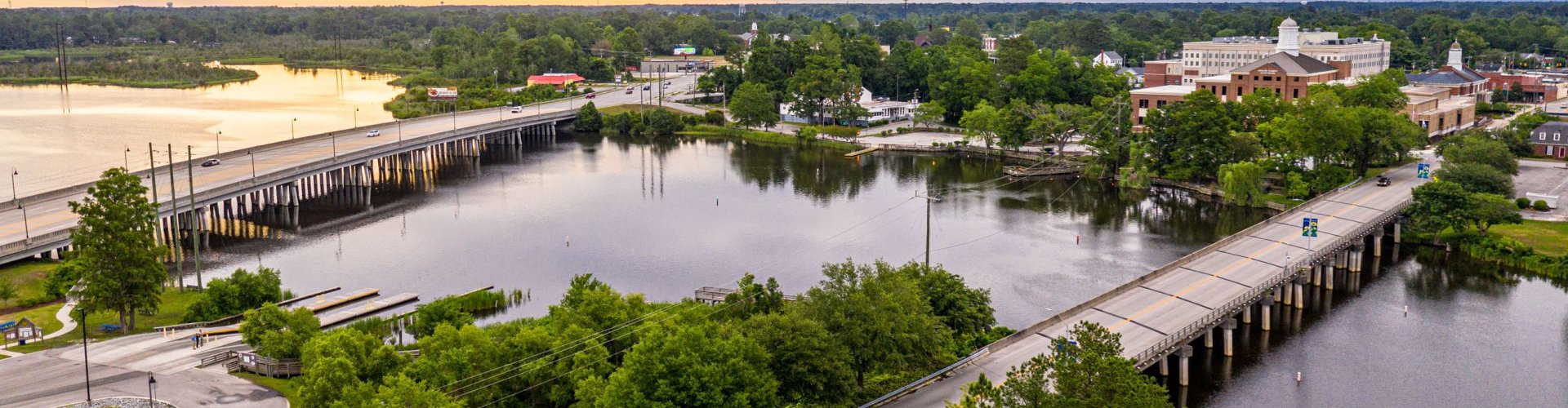 Scenic road trip around Jacksonville, FL, US