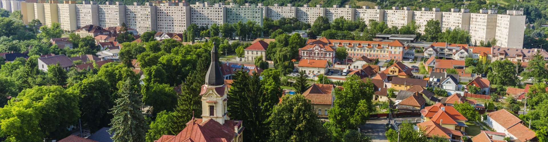 Sunset landscape near Miskolc