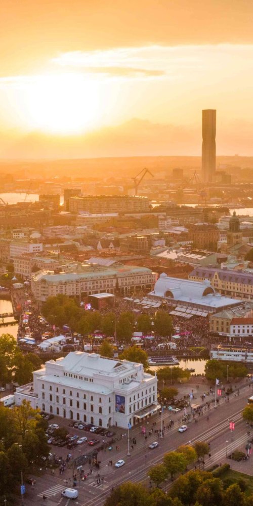 Scenic drive near Gothenburg, SE