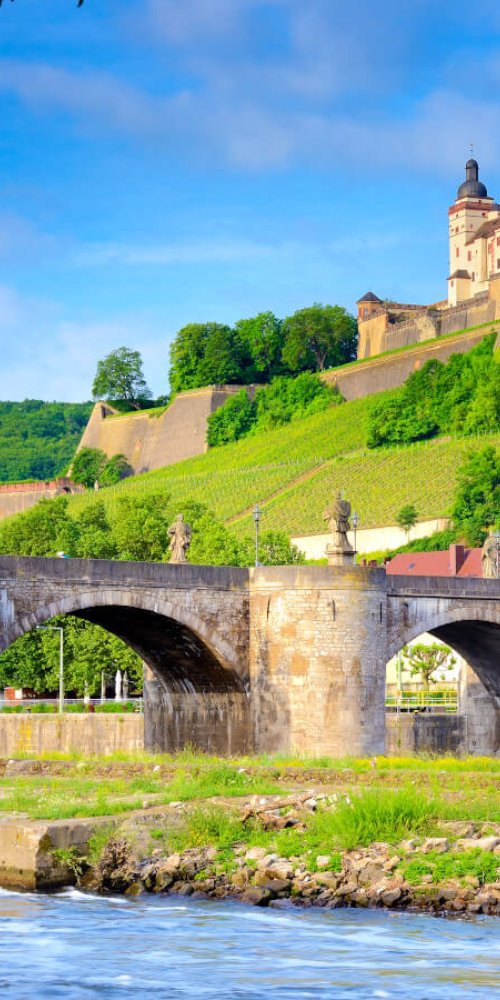 Scenic road near Wurzburg