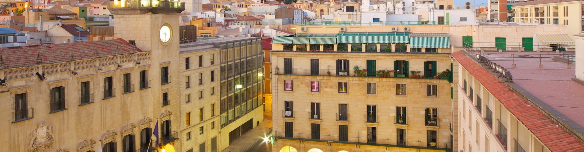 Sunset over Alicante road trip landscape