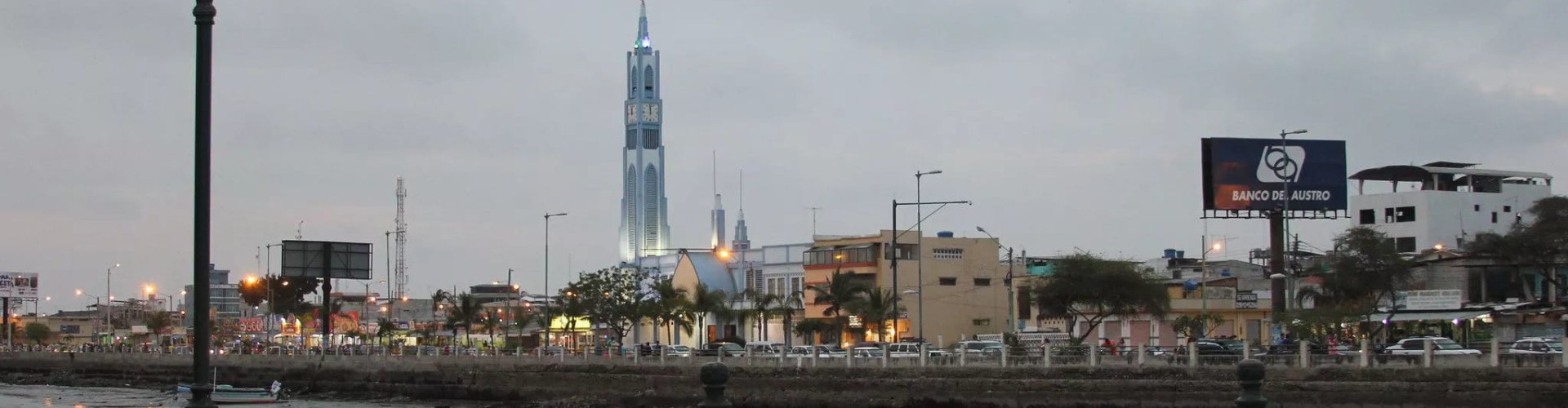 Sunset road near Machala