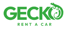 GECKO RENT A CAR Logo