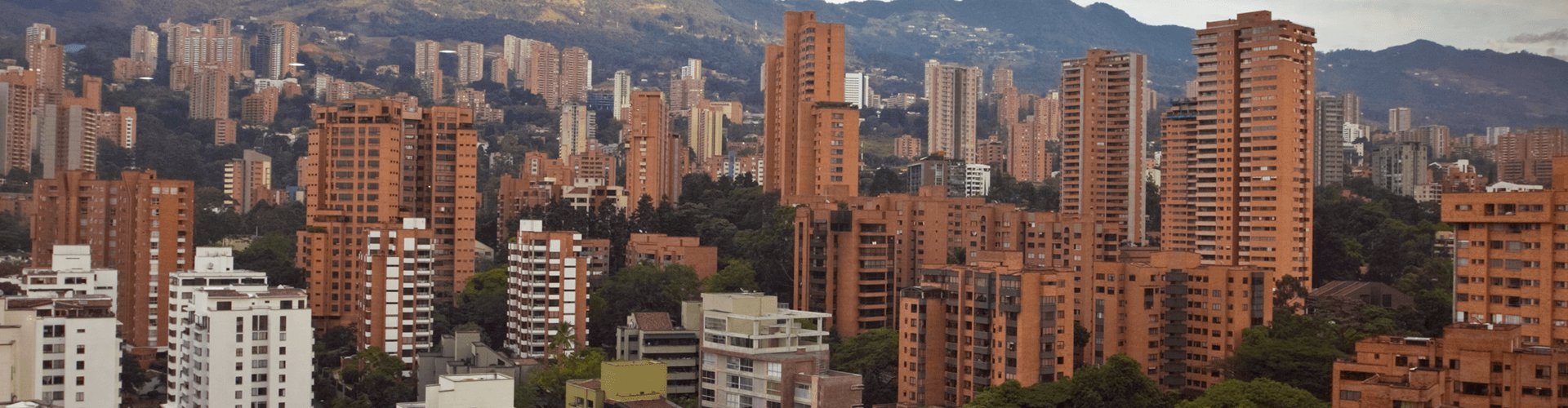 Road trip landscape near Medellin