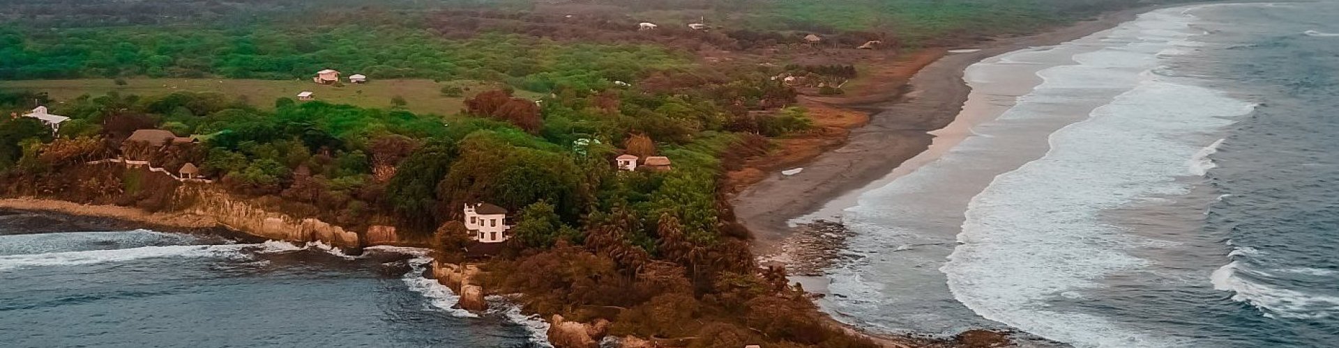 Sunset road in Chinandega region