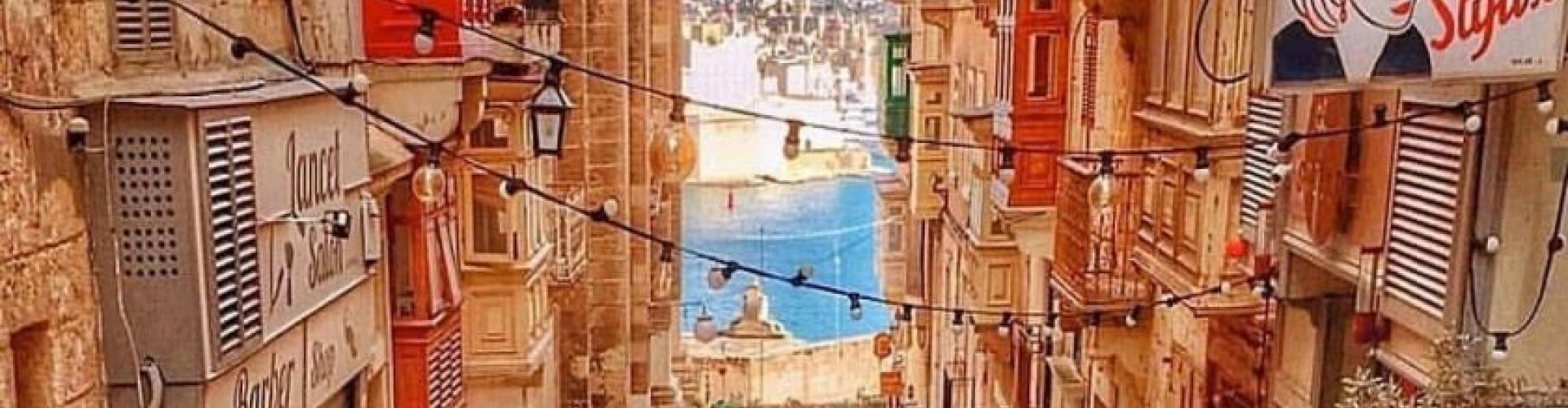 Sunset over Valletta, MT coastline