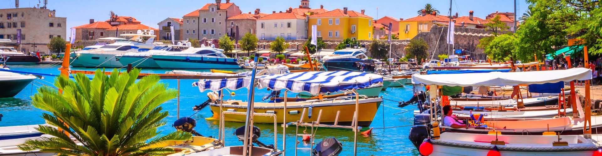Sunset view on a Budva road trip