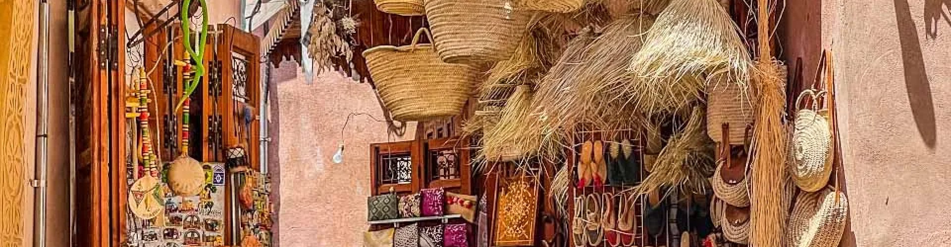 Sunset over Marrakech road trip landscape