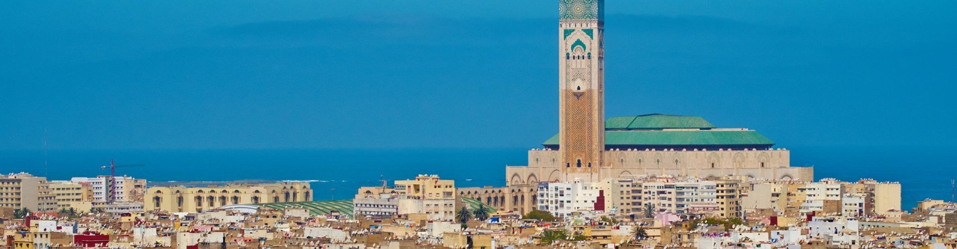 Sunset over Casablanca road trip horizon