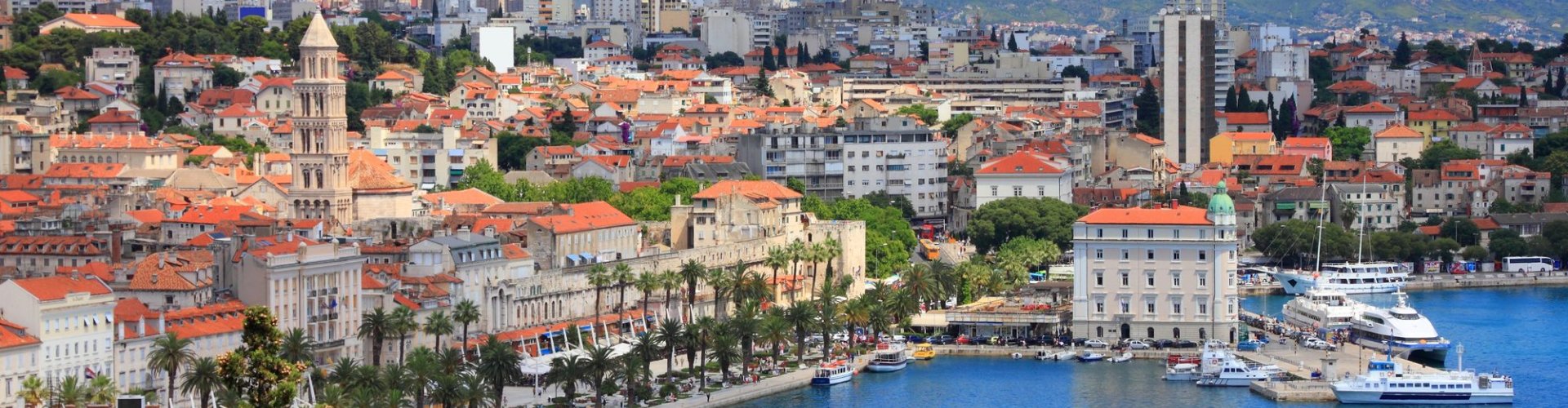 Road trip landscape near Split, HR