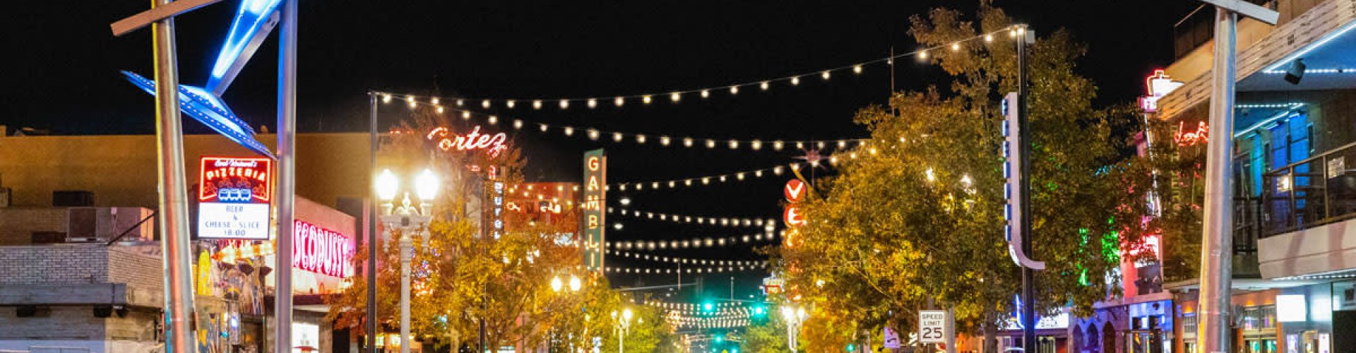 Sunset road trip near Las Vegas